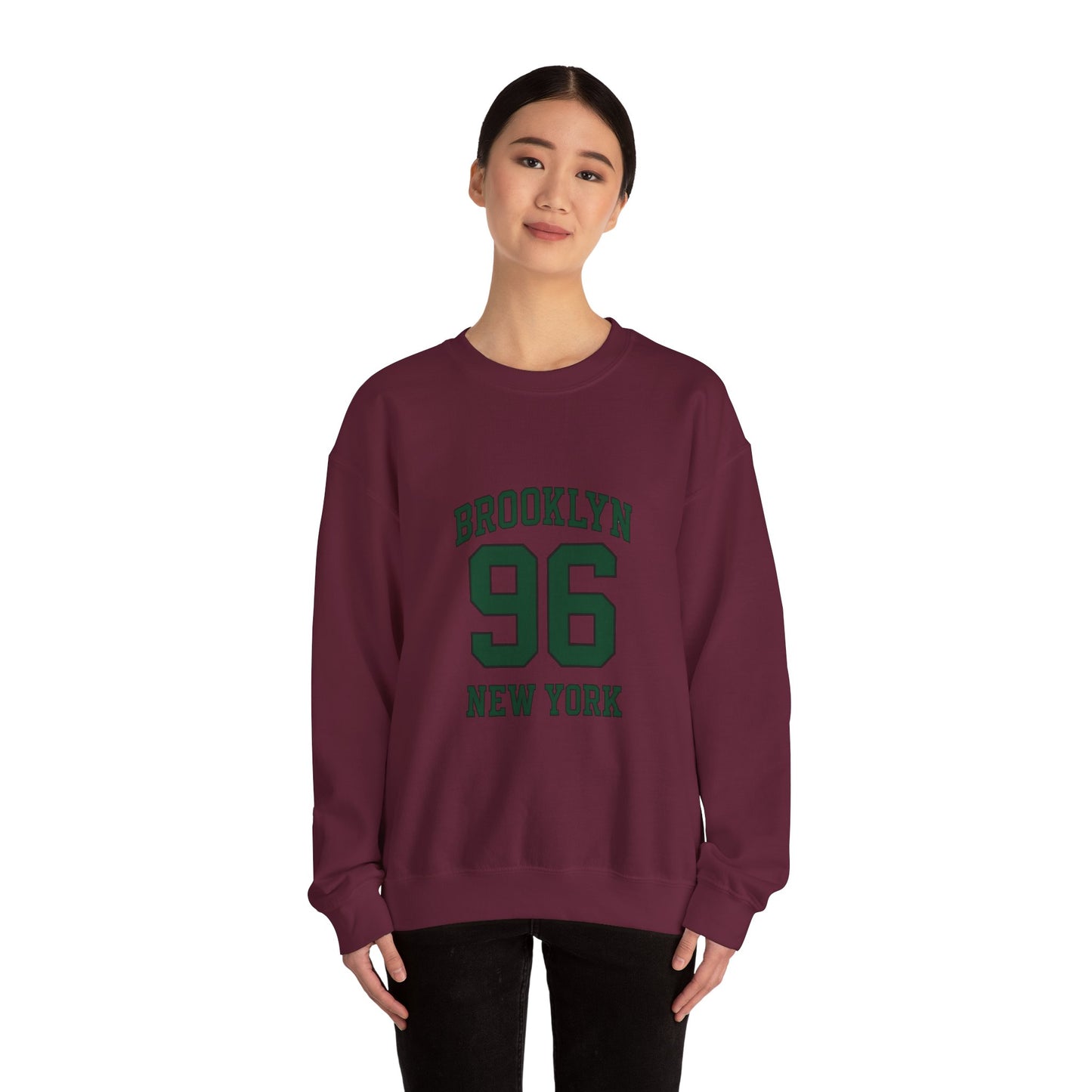 Crewneck Sweatshirt - Brooklyn 96 New York Vintage Athletic Pullover