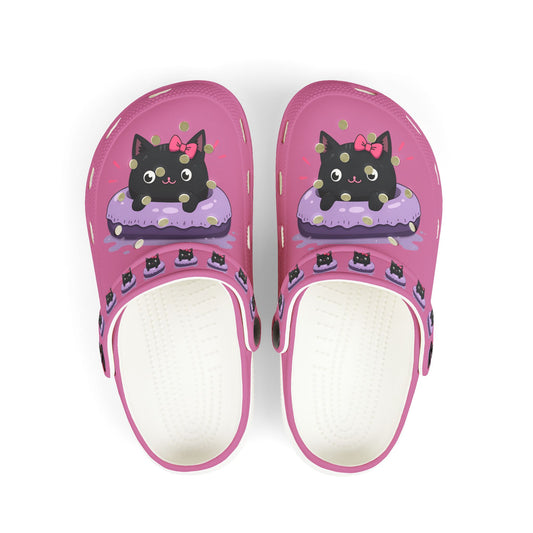 Kid's Cute Cat EVA Foam Clogs, Adorable Toddler Slip-Ons, Playful Kids Footwear, Gifts for Cat Lovers, Summer Play Shoes