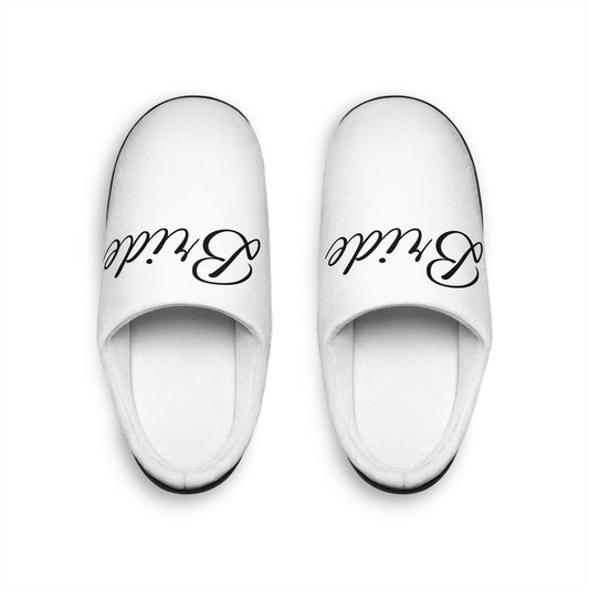 Cozy Women's Indoor Slippers with Elegant Script Design