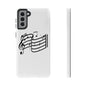 Musical Notes Phone Case — Black Treble Clef Music Staff Tough Case