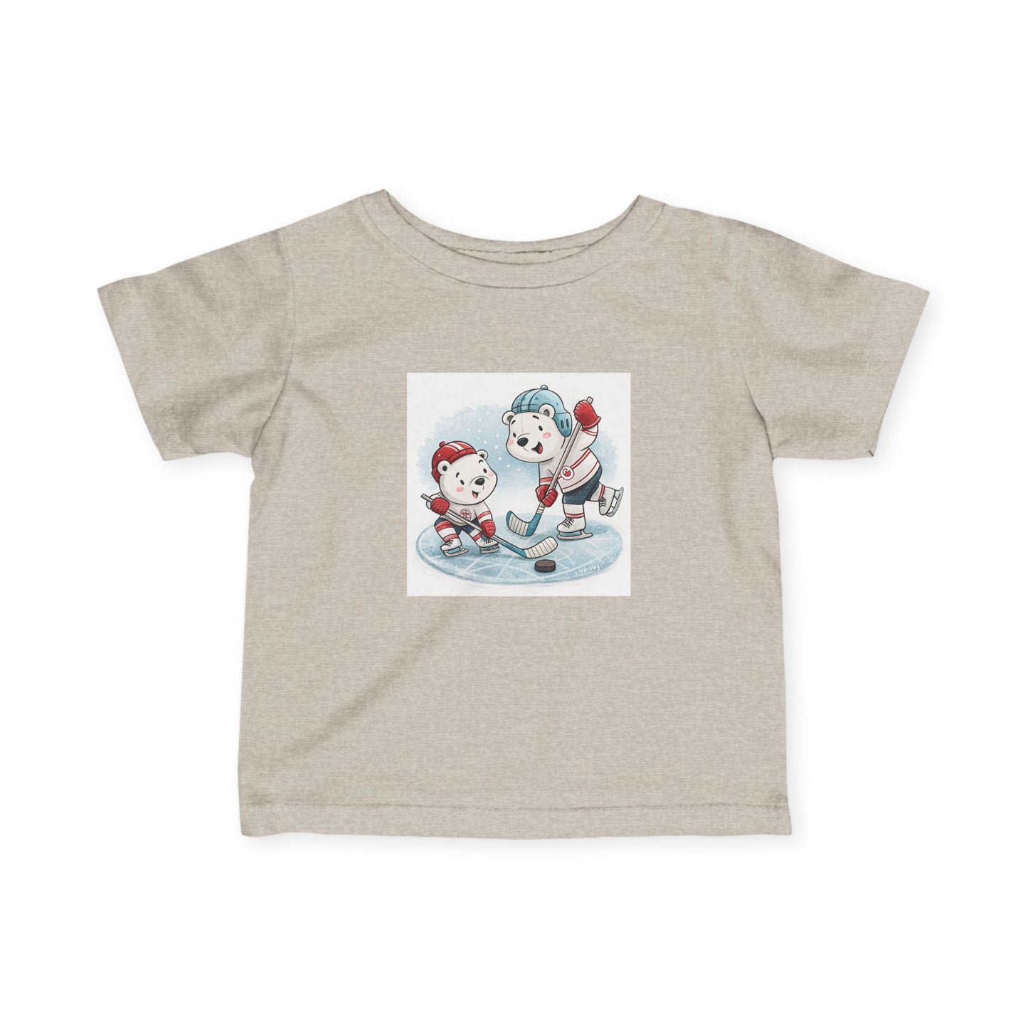 Infant Tee — Cute Ice Hockey Polar Bears Baby Shirt