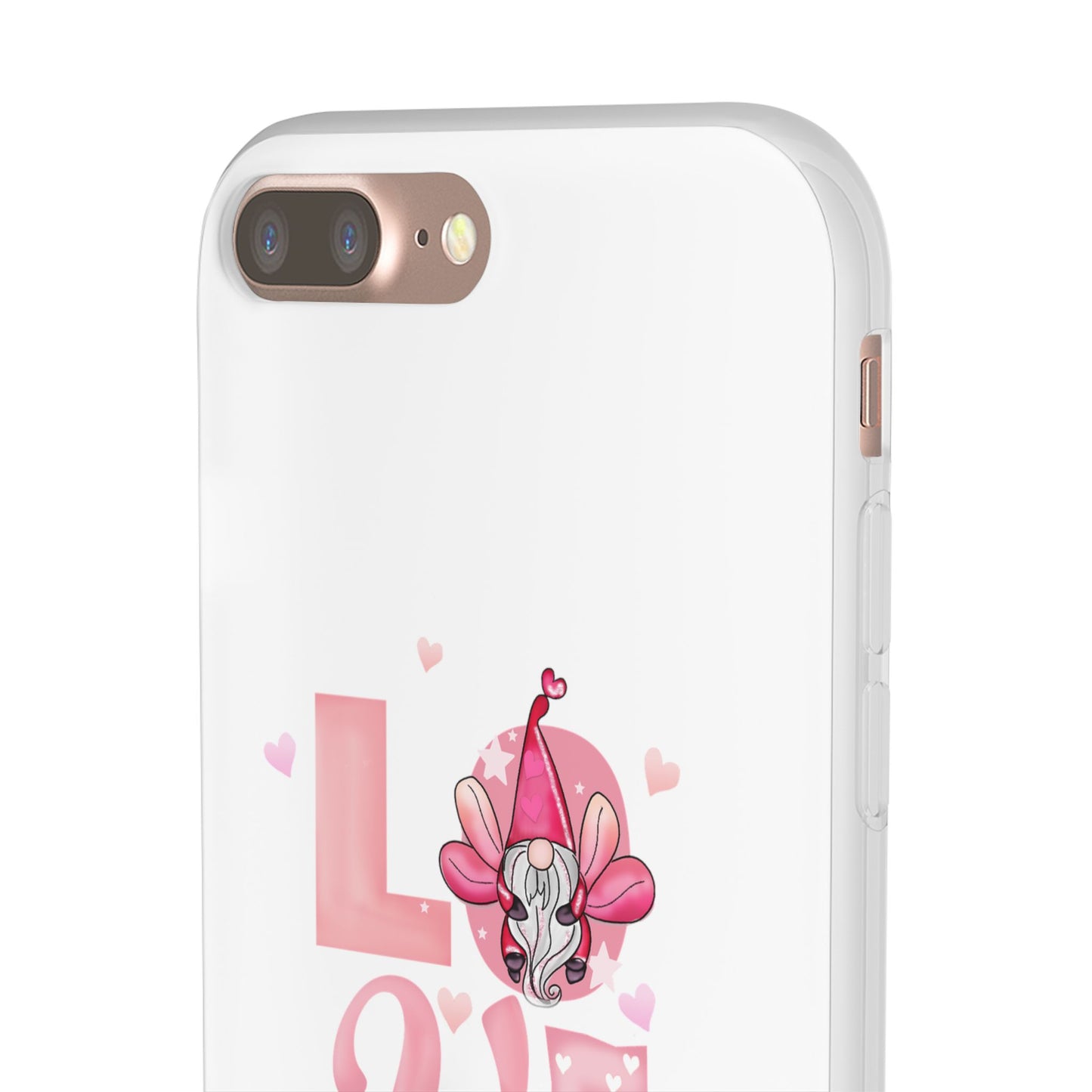 Love Gnome Phone Case — Cute Pink Valentine Flexi Case