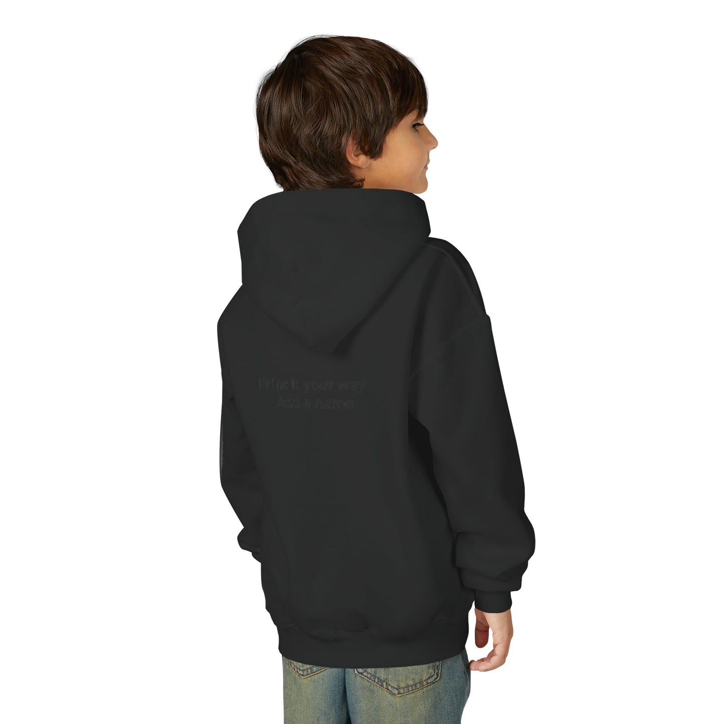 Youth Hockey Hoodie - Cute Kids Ice Hockey Players Pullover (Add Name)