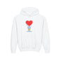 Kids Heart Balloon Hoodie — Cute Girl Holding Red Heart Design