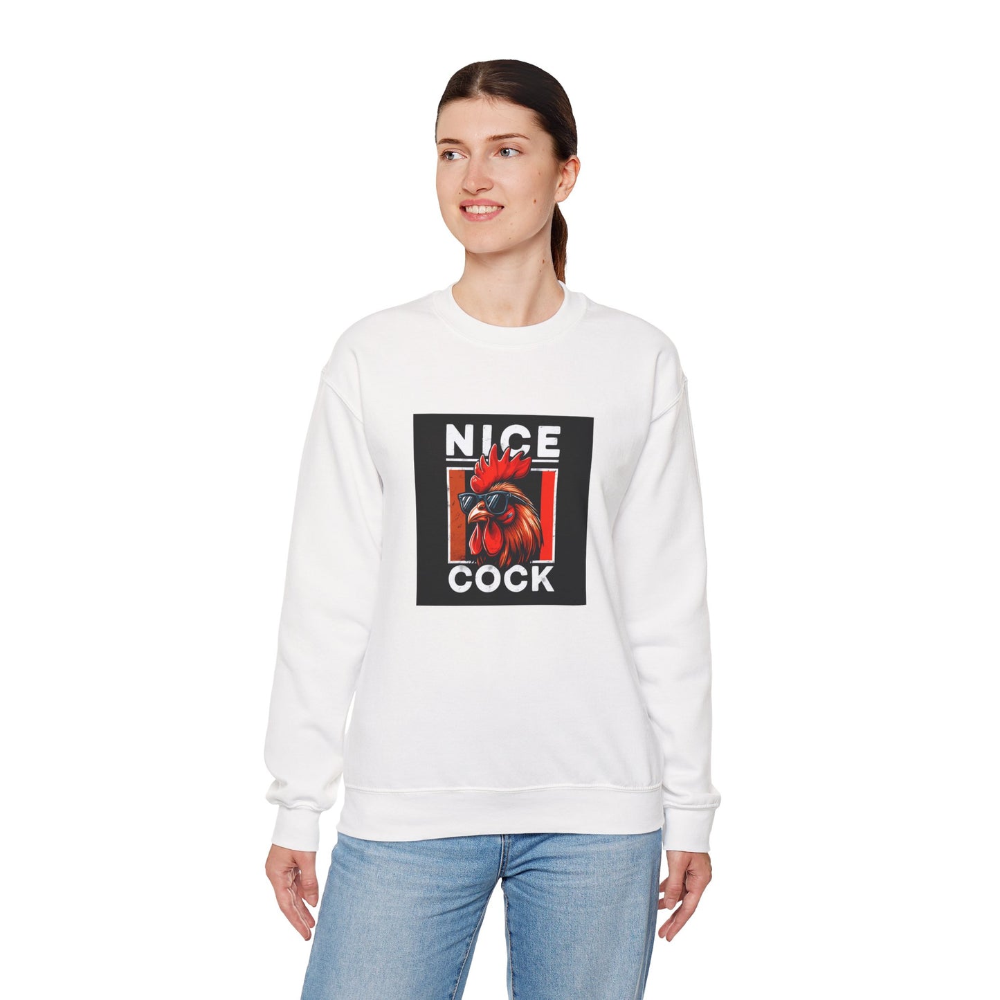 Nice Cock Rooster Crewneck Sweatshirt