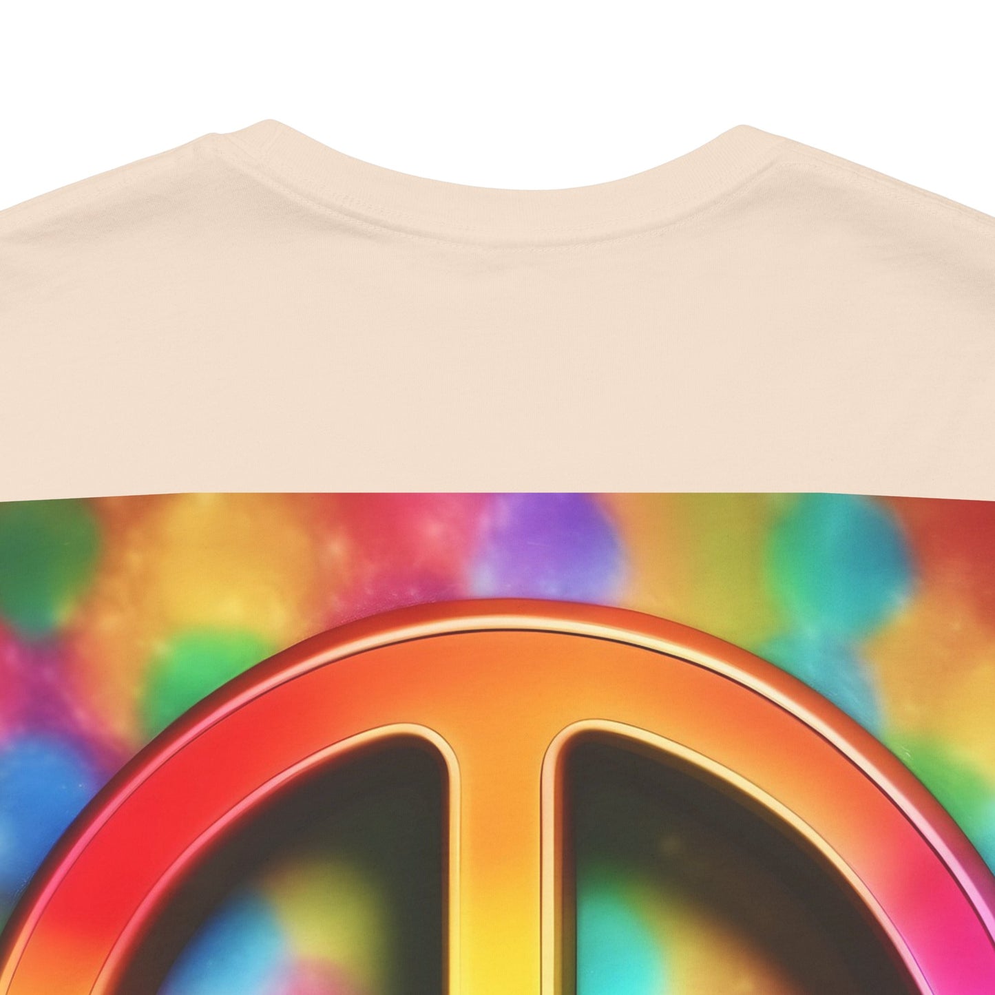 Peace Sign Tie-Dye Tee — Rainbow Hippie Peace Symbol T-Shirt
