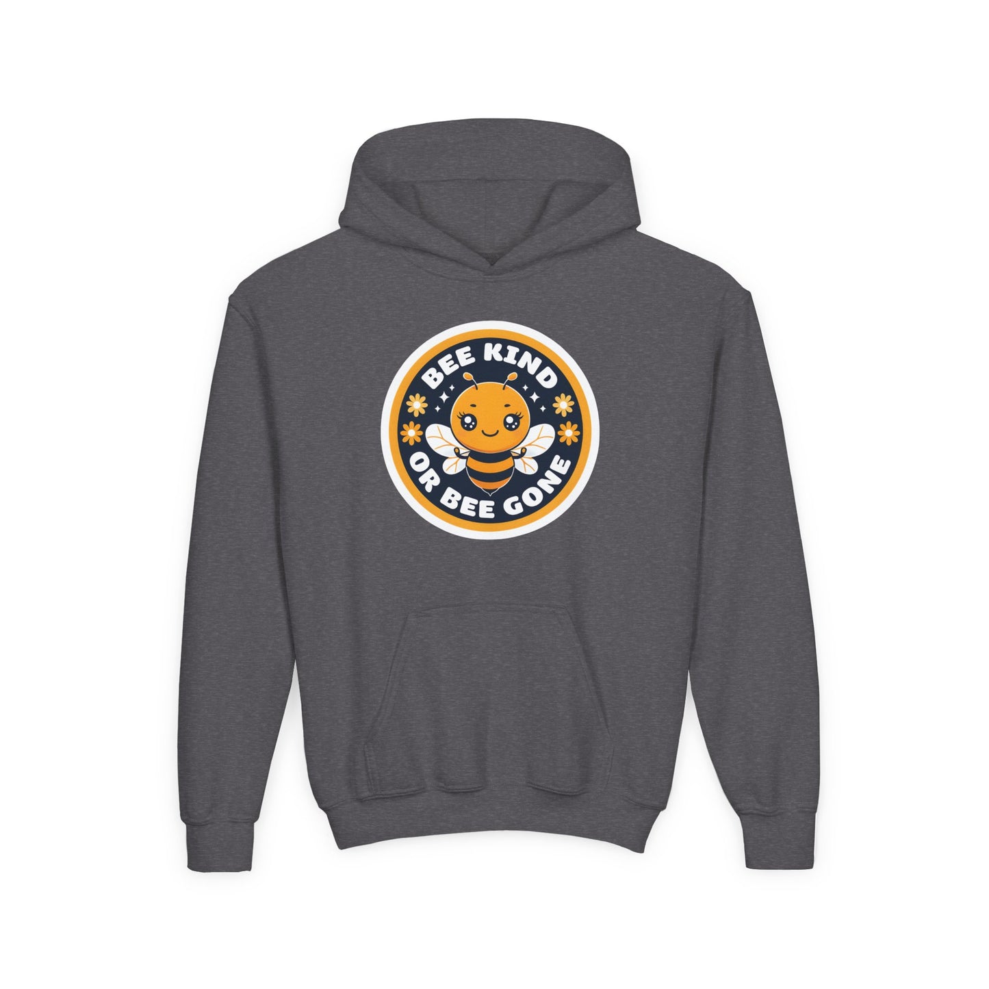 Bee Kind Badge hoodie | Youth Hoodie, Cute Bee Graphic