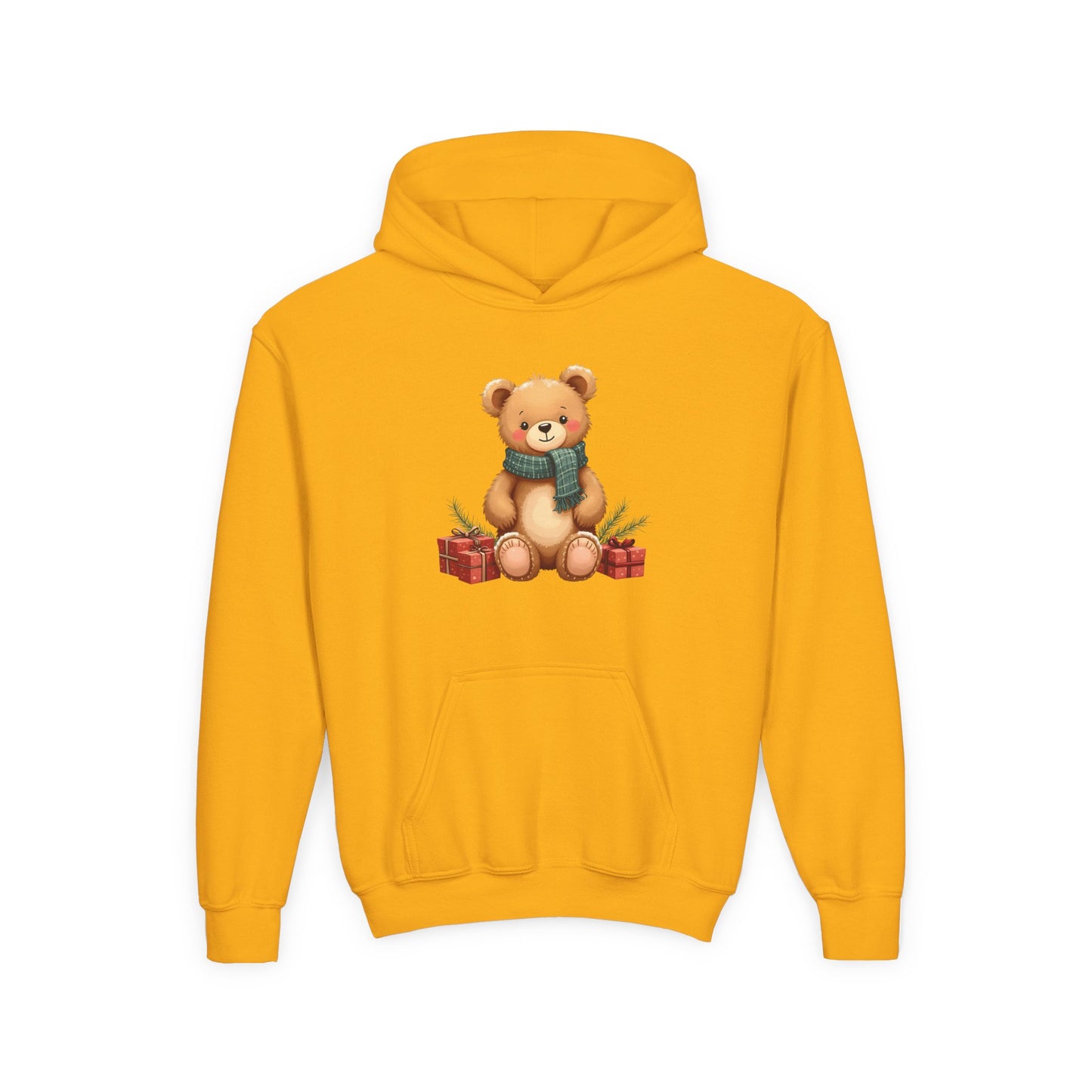 Kids Holiday Teddy Bear Hoodie – Cute Christmas Gift Sweatshirt