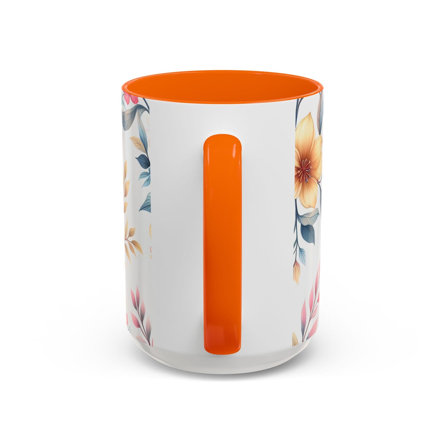 Floral Accent Coffee Mug - Perfect Gift for Tea Lovers, Home Decor, Kitchen Accessories, Mother's Day, Coffee Enthusiasts
