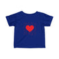 Infant Tee – Red Heart Confetti Baby Shirt