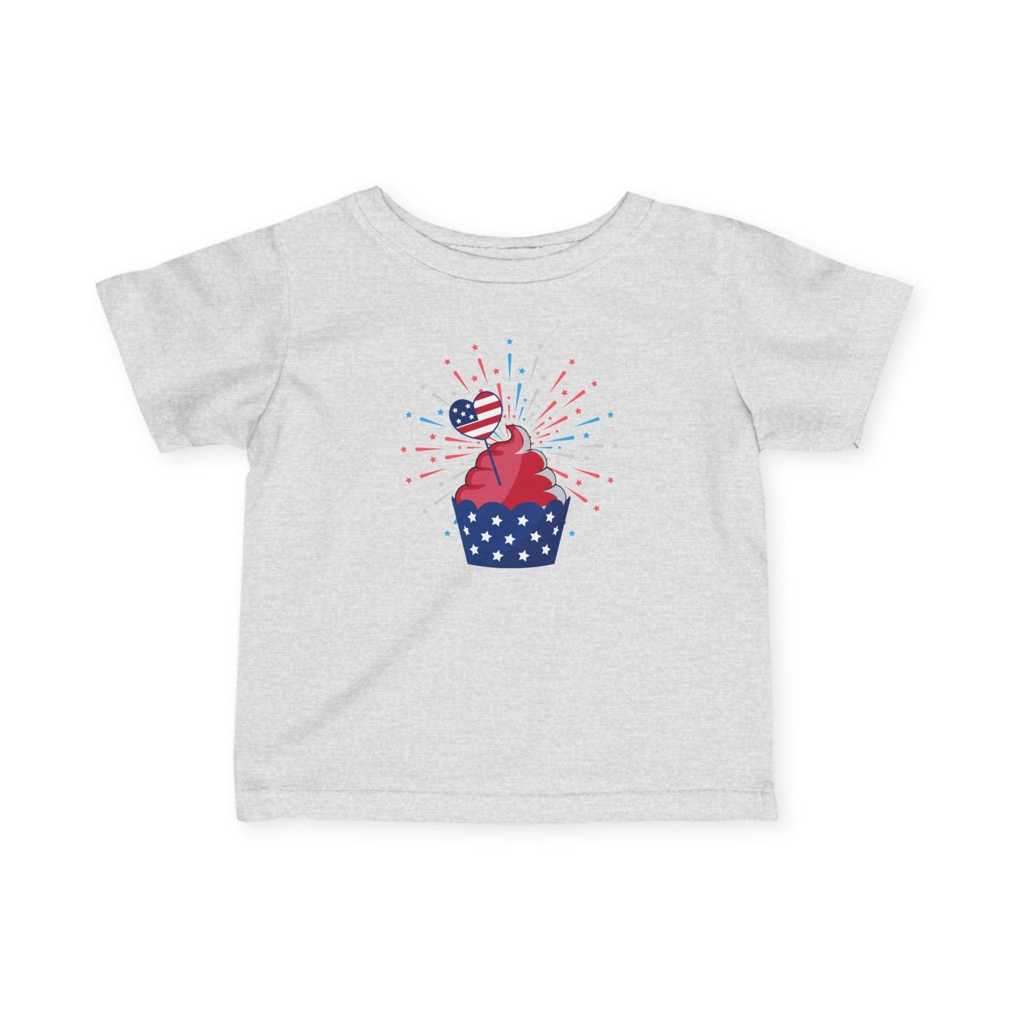 Patriotic Infant Tee with Cupcake Design, Baby Independence Day Outfit, 4th of July Celebration Shirt, Cute Toddler Tee, Summer Party [...]