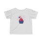 Patriotic Infant Tee with Cupcake Design, Baby Independence Day Outfit, 4th of July Celebration Shirt, Cute Toddler Tee, Summer Party [...]