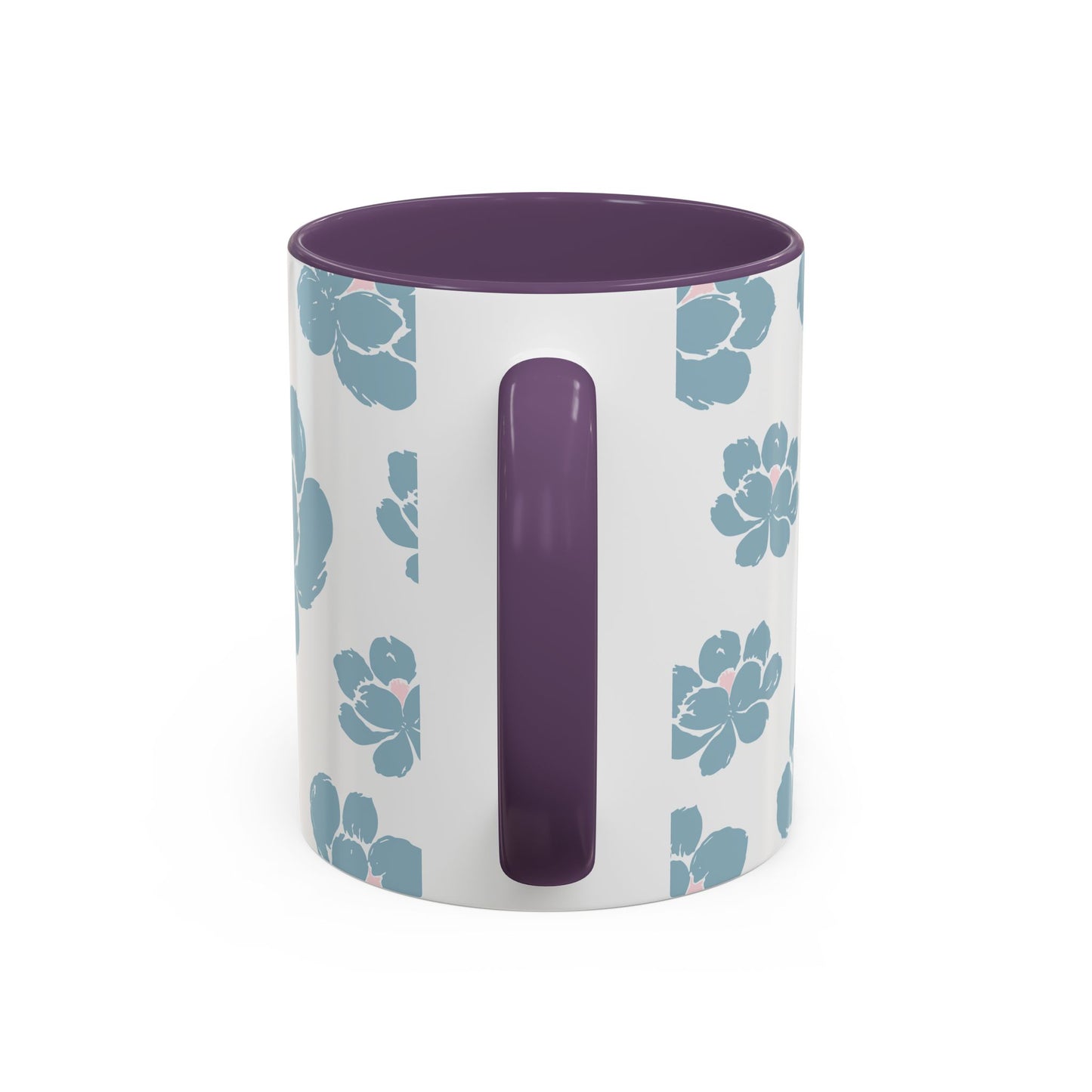 Floral Accent Coffee Mug - Elegant Drinkware, Perfect Gift for Her, Home Decor, Mother's Day, Birthday, Coffee Lovers