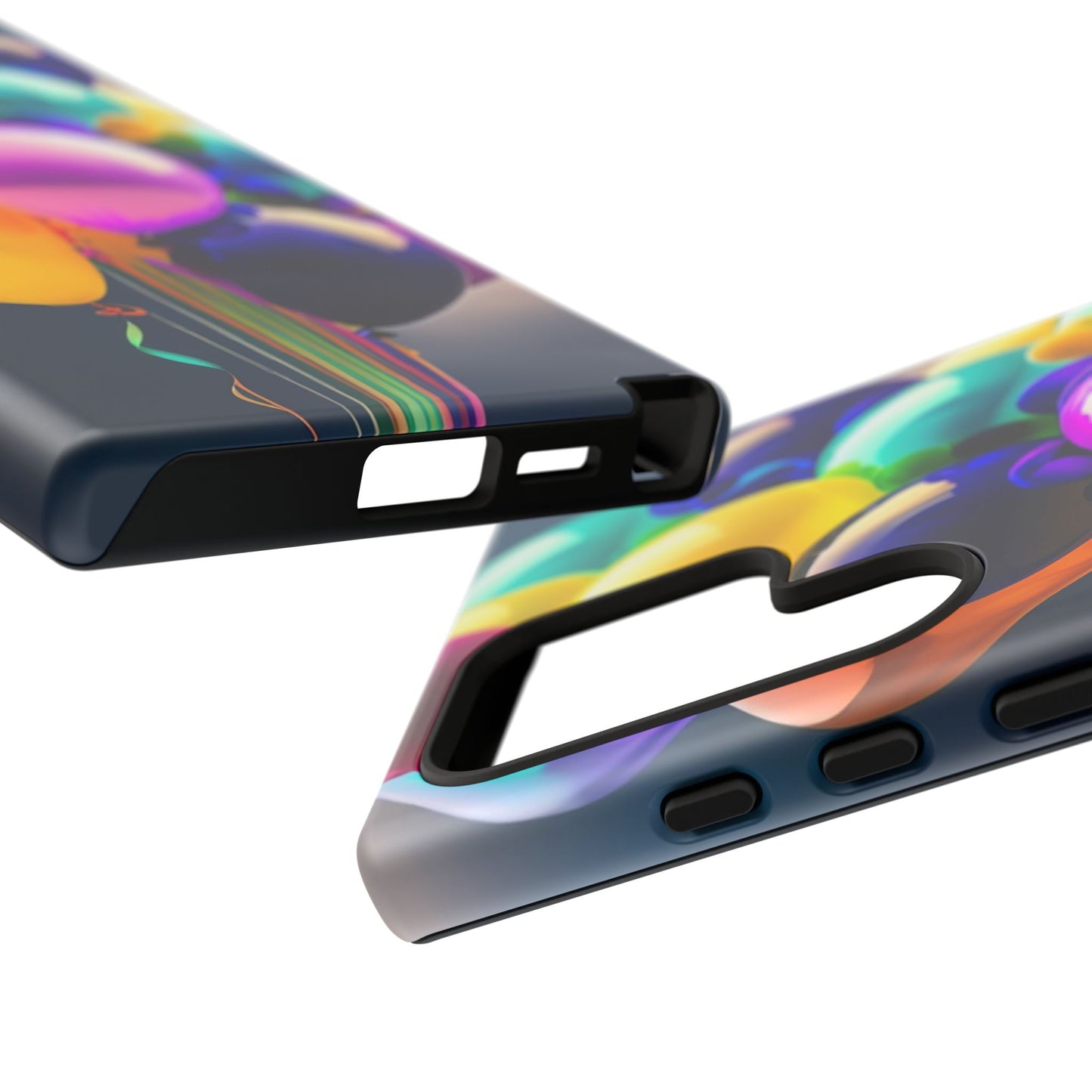 Colorful Balloon Tough Phone Case — Vibrant Party Balloons Protective Cover