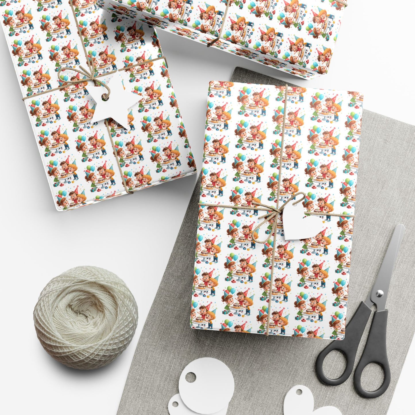 Christmas Kittens Gift Wrap Paper — Cute Holiday Cat Wrapping Sheets