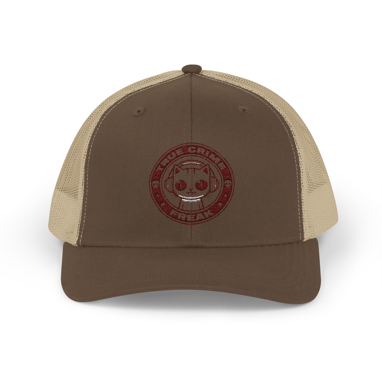 Trucker Cap — Cute Cat Circle Patch Snapback