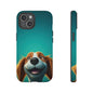 Happy Dog Phone Case — Cute Cartoon Puppy Protective Phone Cover