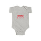 Infant Bodysuit — Red Heart Pattern Baby Onesie (Valentine’s Day)
