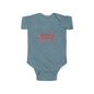 Infant Bodysuit — Red Heart Pattern Baby Onesie (Valentine’s Day)