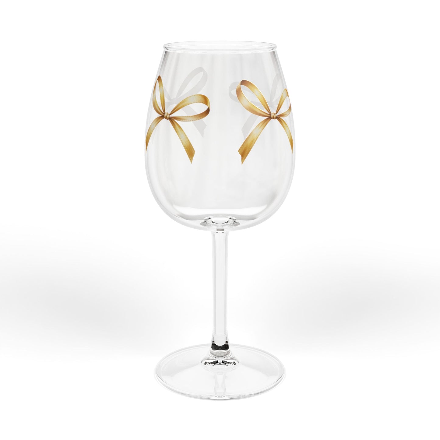 12oz Christmas Wine Glass — Snowman & Snow Globe Holiday Glassware