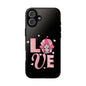 Love Gnome Phone Case — Cute Pink Heart Valentines Protective Case