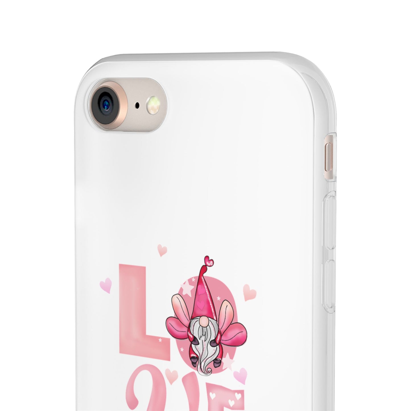 Love Gnome Phone Case — Cute Pink Valentine Flexi Case