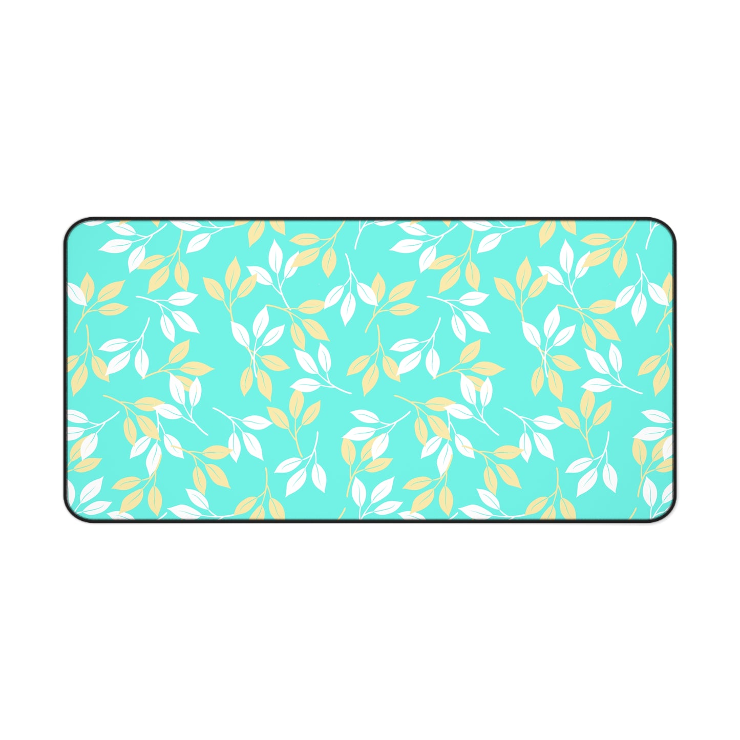 Botanical Desk Mat for Home Office, Leafy Desk Pad, Cute Work Accessory, Floral Mouse Mat, Gift for Students, Greenery Decor