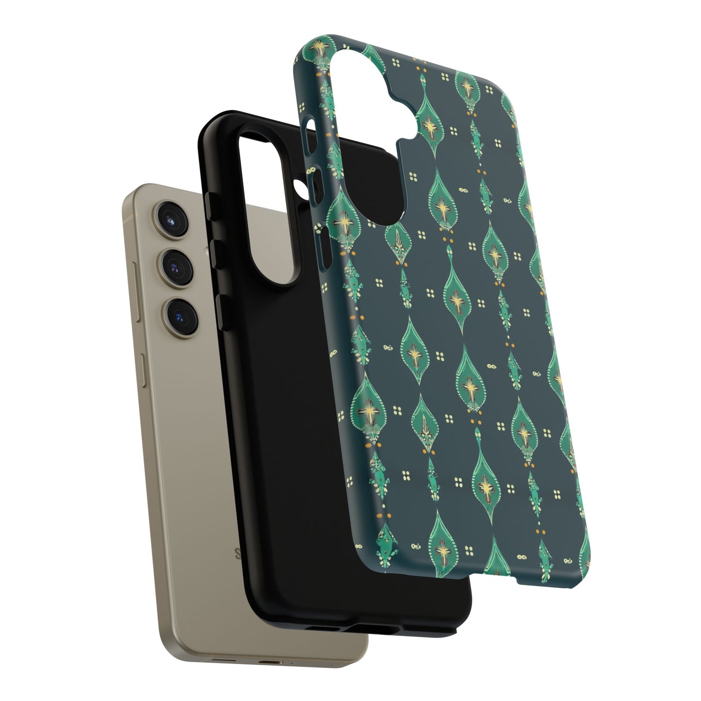 Emerald Boho Teardrop Phone Case