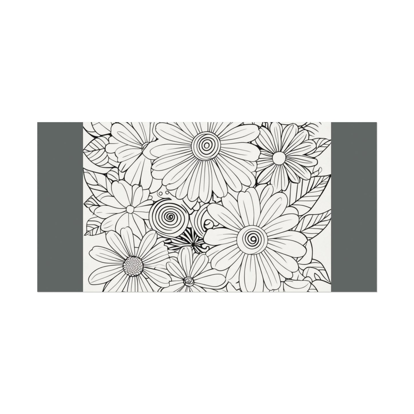 COLOR IT YOURSELF  Line Art Poster — Textured Matte Print