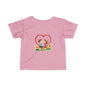 Infant Tee — Cute Heart Kids Valentine Design