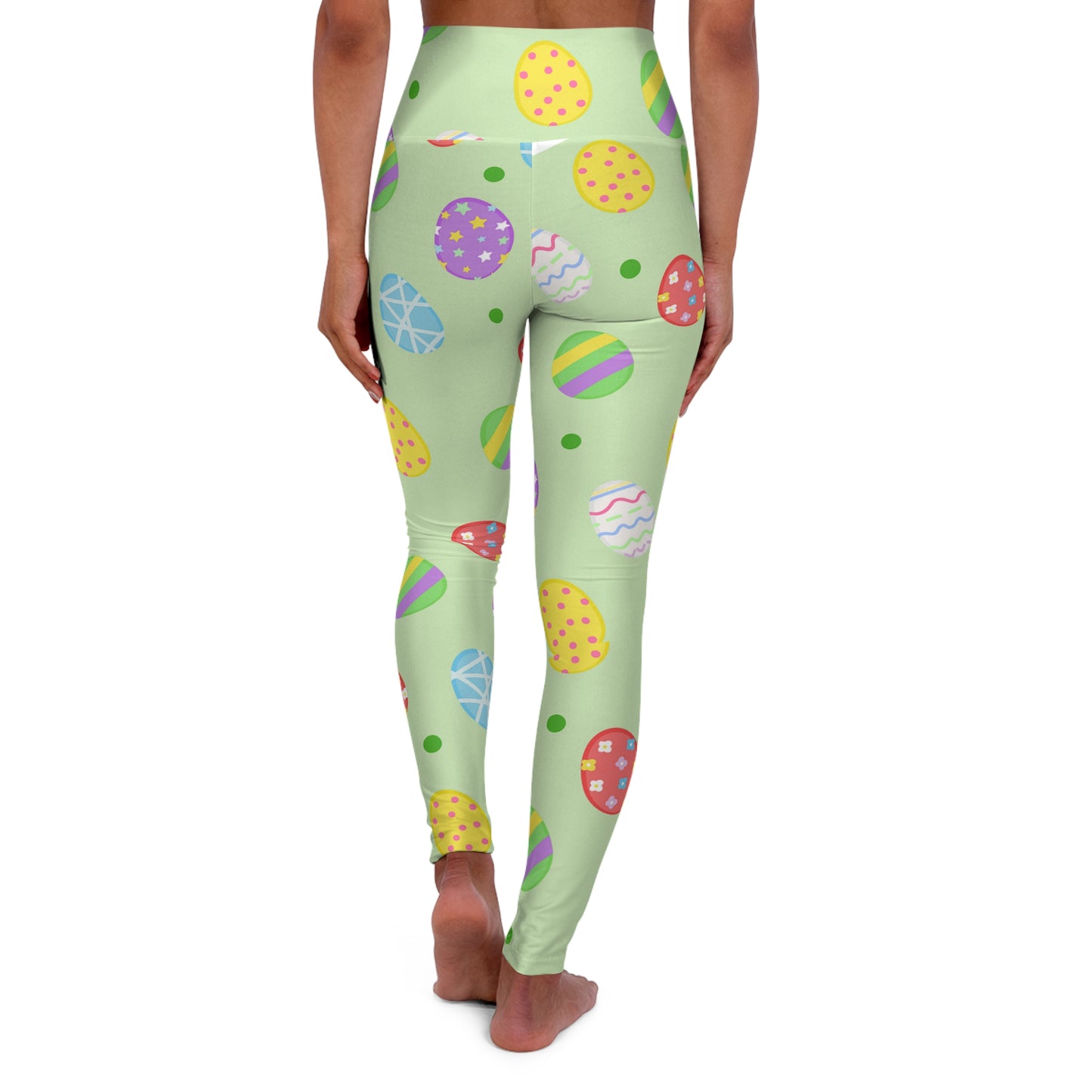 Easter Egg High Waisted Yoga Leggings