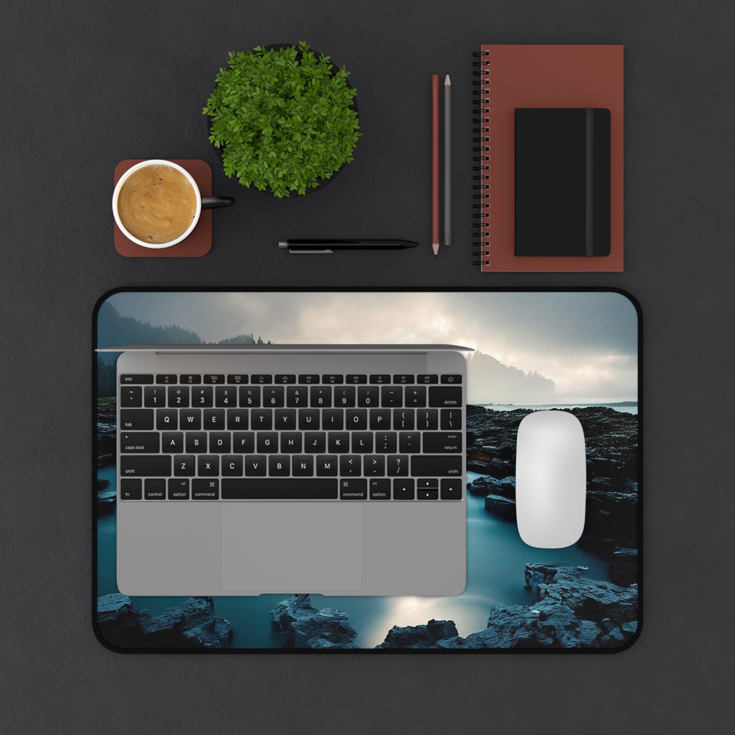 Scenic Desk Mat - Nature Inspired, Office Decor, Home Office Accessories, Gift for Designers, Stylish Workspace Mat