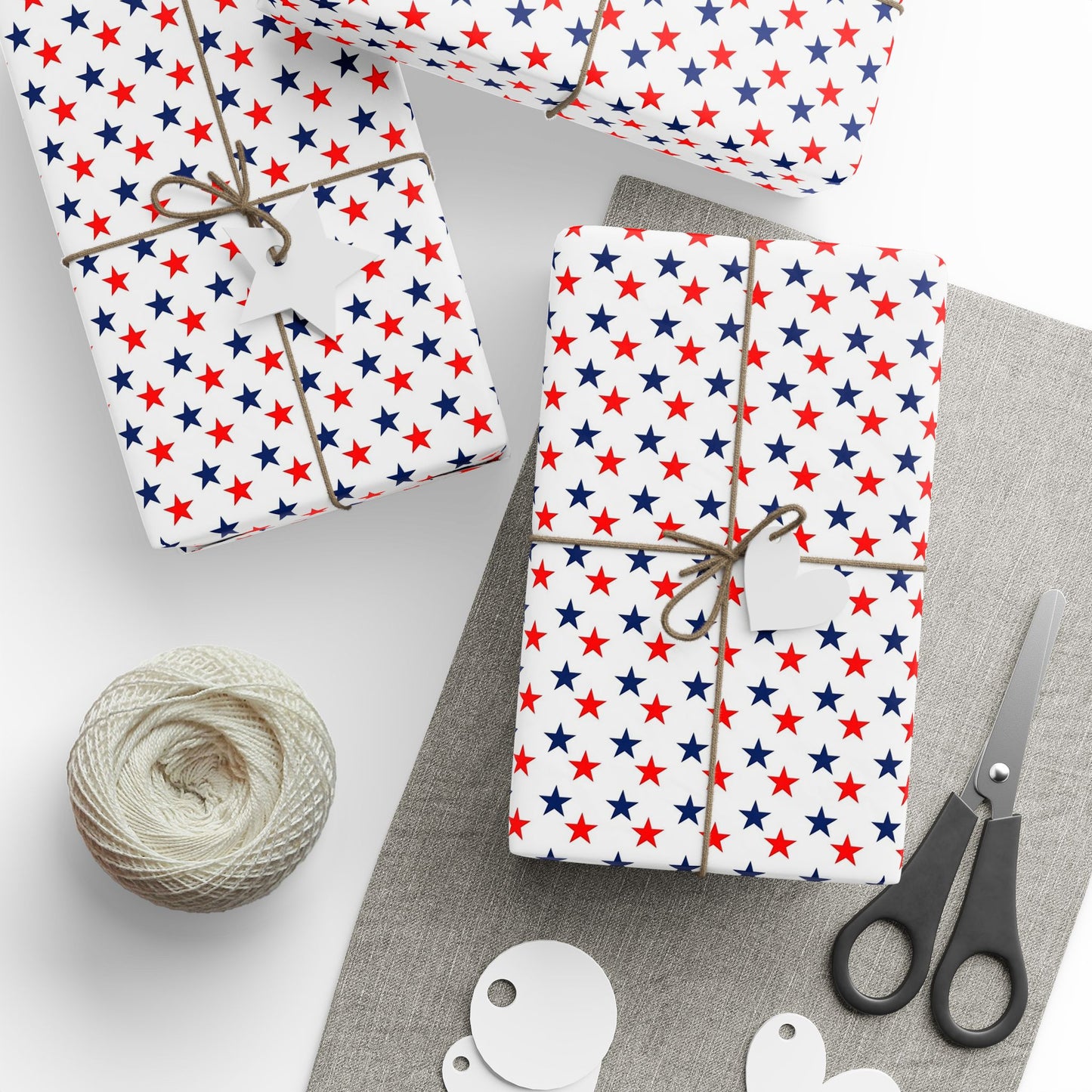 Wrapping Papers stars red white and blue