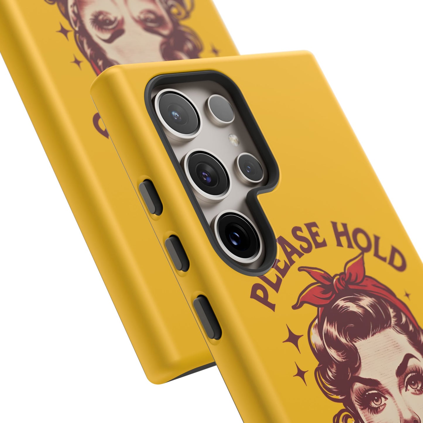 Phone Case - "Please Hold, Sarcasm Loading" Retro Pin-Up Tough Case