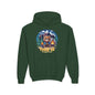 Youth Bear Camping Hoodie — "This is My Happy Place" Cozy Kid’s Outdoor Sweatshirt