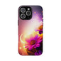 Floral Moonlight Phone Case – Purple Daisy Protective Cover