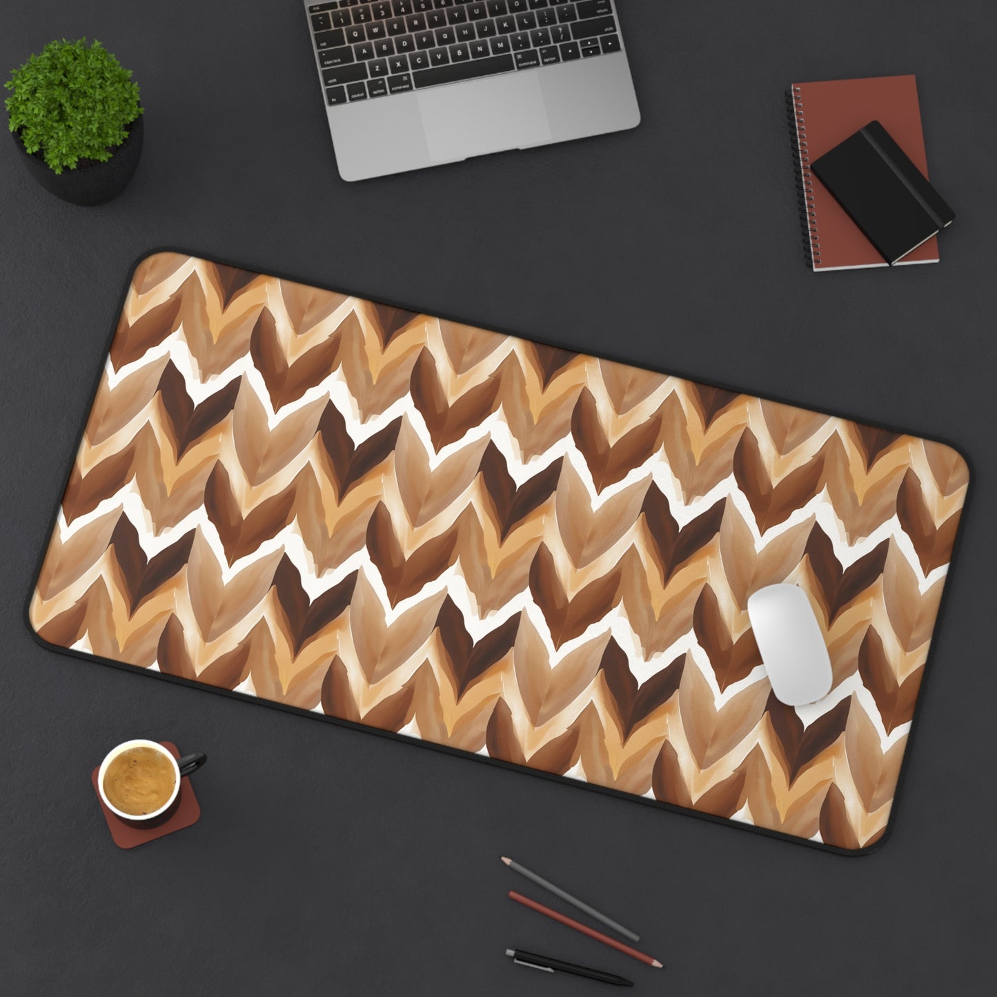 Stylish Geometric Desk Mat - Modern Office Decor for Workspace