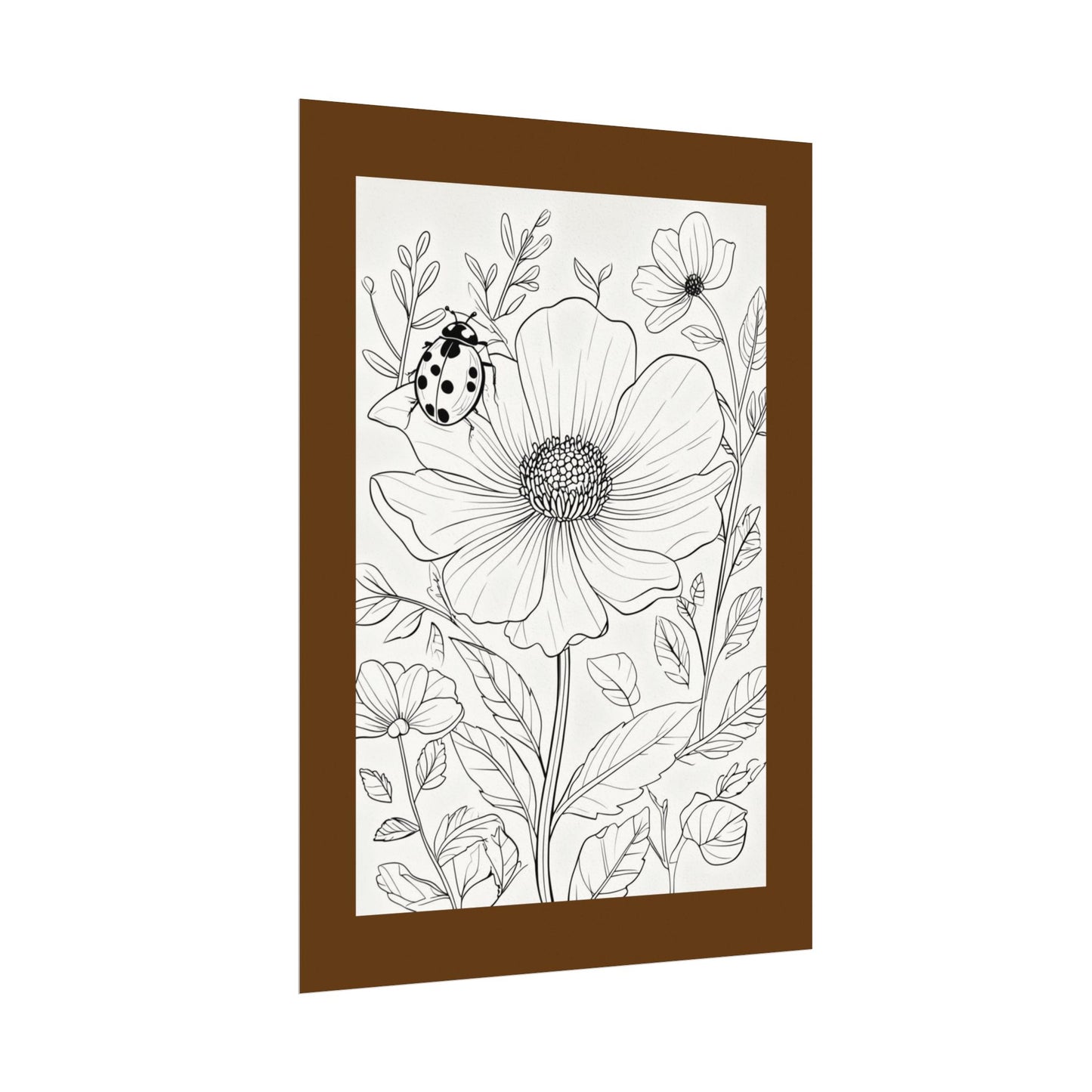 COLOR IT YOURSELF  Line Art Poster — Textured Matte Print