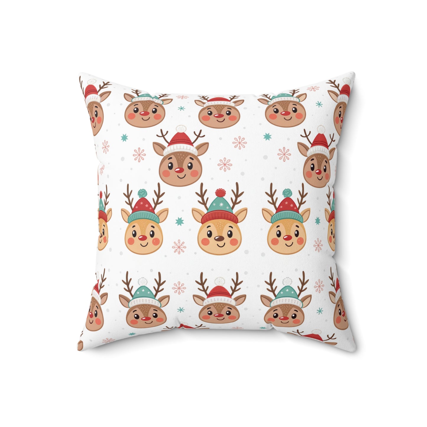 Festive Reindeer Pillow, Cozy Home Decor, Holiday Cushion, Christmas Gift, Fun Winter Accent