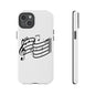Musical Notes Phone Case — Black Treble Clef Music Staff Tough Case