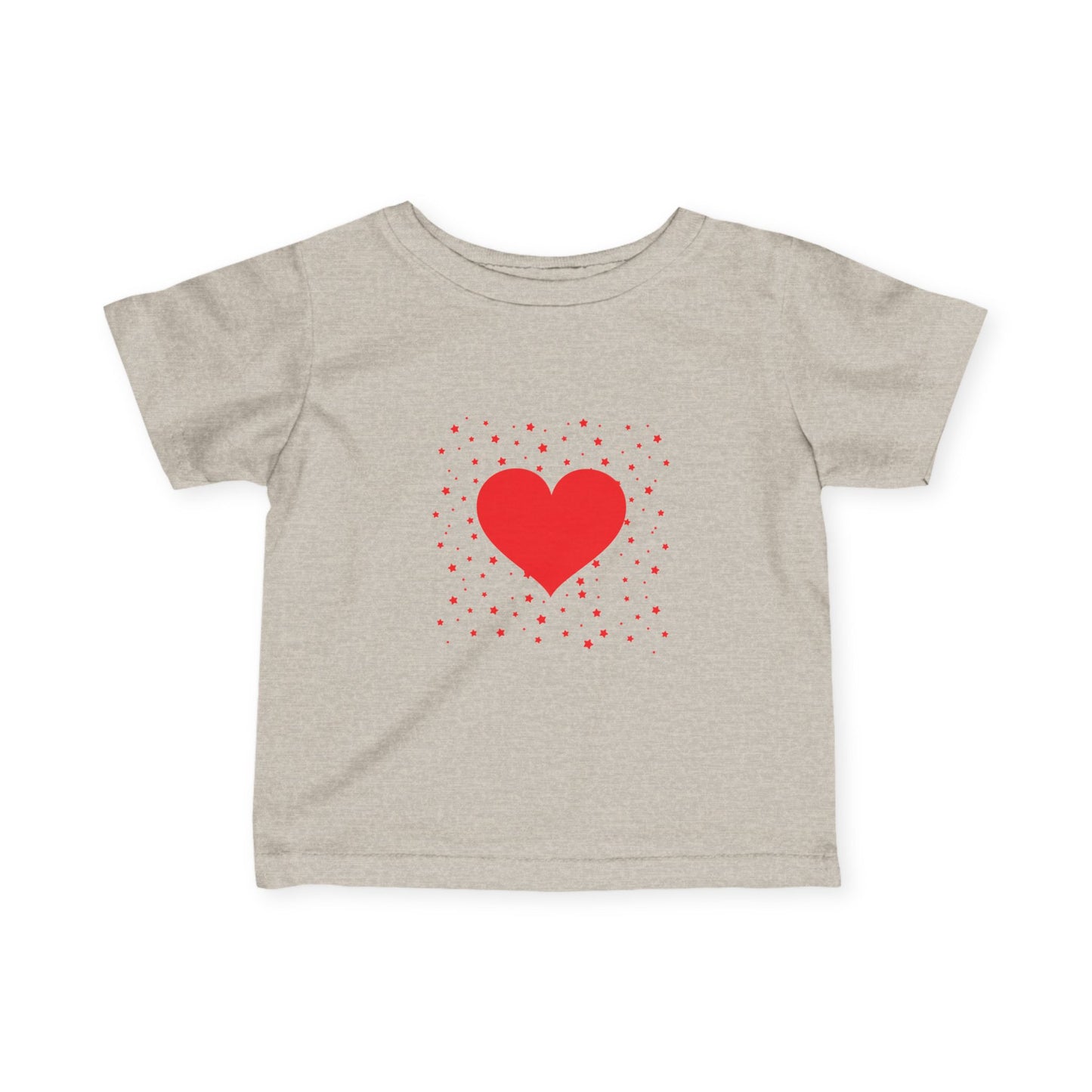 Infant Tee – Red Heart Confetti Baby Shirt