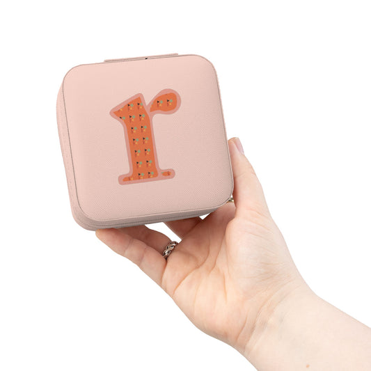 Personalized Jewelry Travel Case – Compact Pink Necklace Ring Earring Organizer