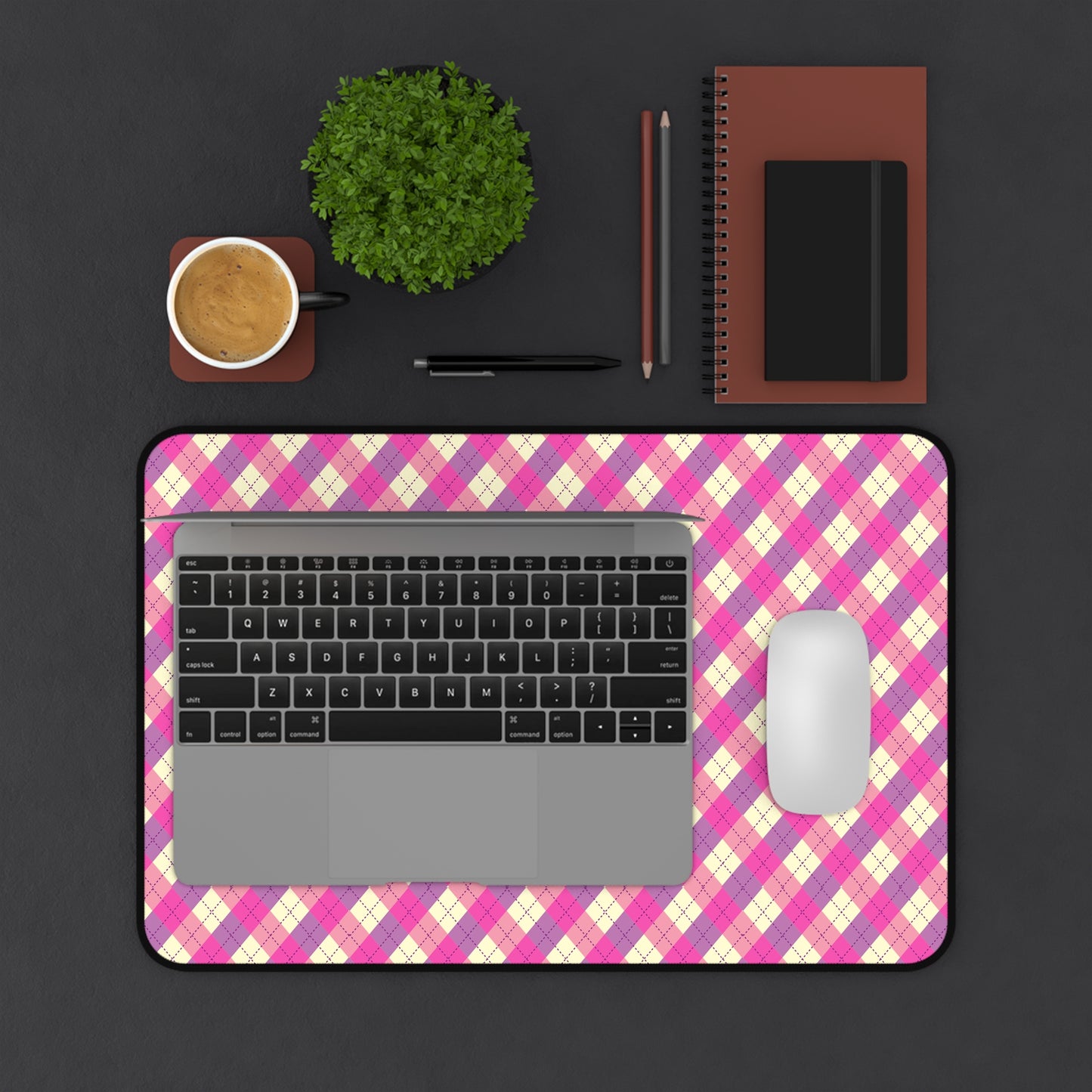 Chic Pink Plaid Desk Mat | Stylish Office Decor, Gaming Mouse Pad, Gift for Students, Home Office Essentials, Desk Accessories, Work [...]