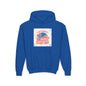 California Surfing Youth Hoodie — Retro Beach Palm Tree Surf Graphic