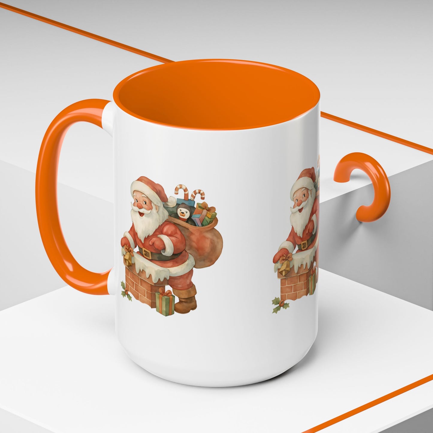 Festive Santa Coffee Mug, Holiday Gift, Christmas Decorations, Cozy Kitchen, Unique Mug, Santa-Themed Drinkware