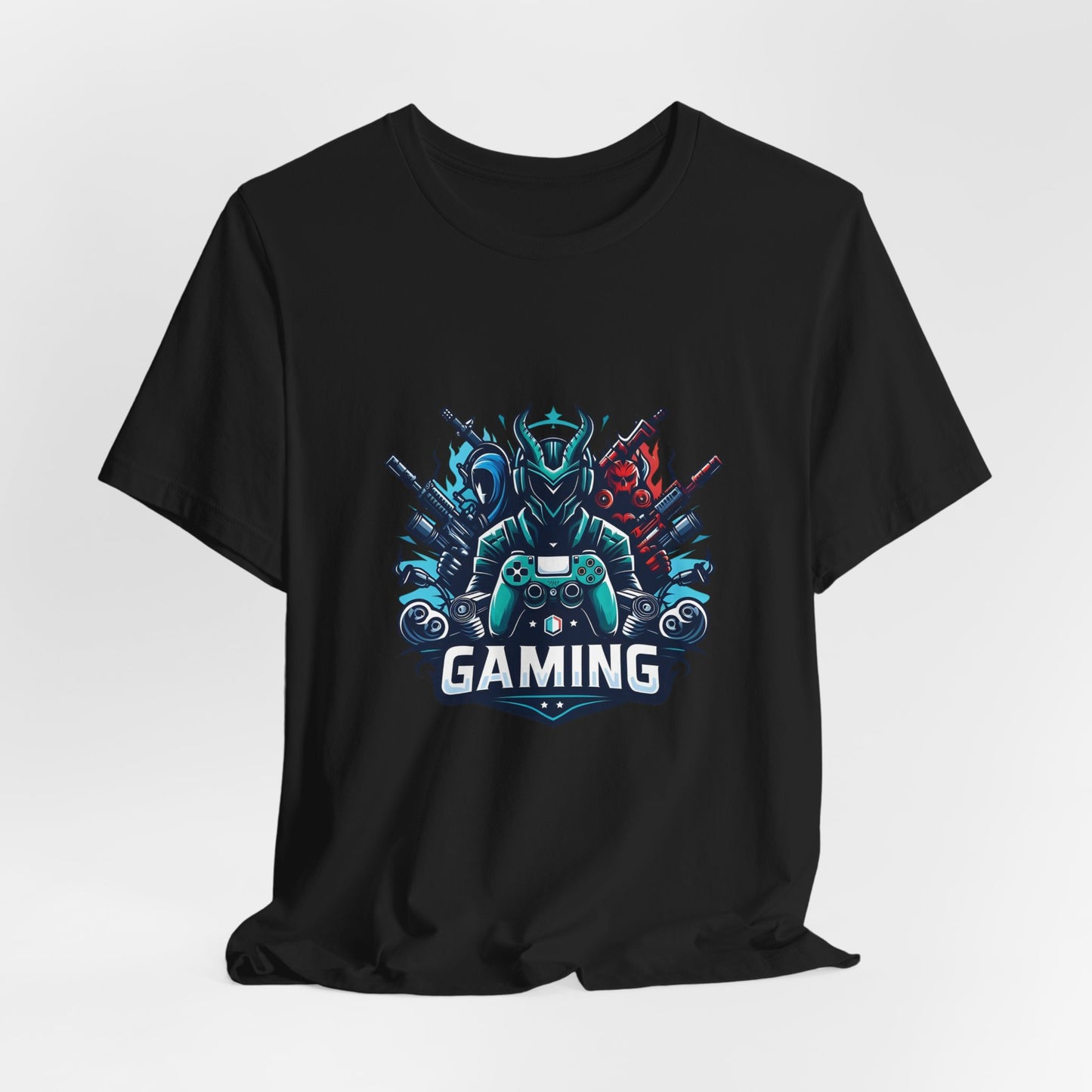 Gaming Controller Emblem Tee — Esports Gamer Graphic T-Shirt