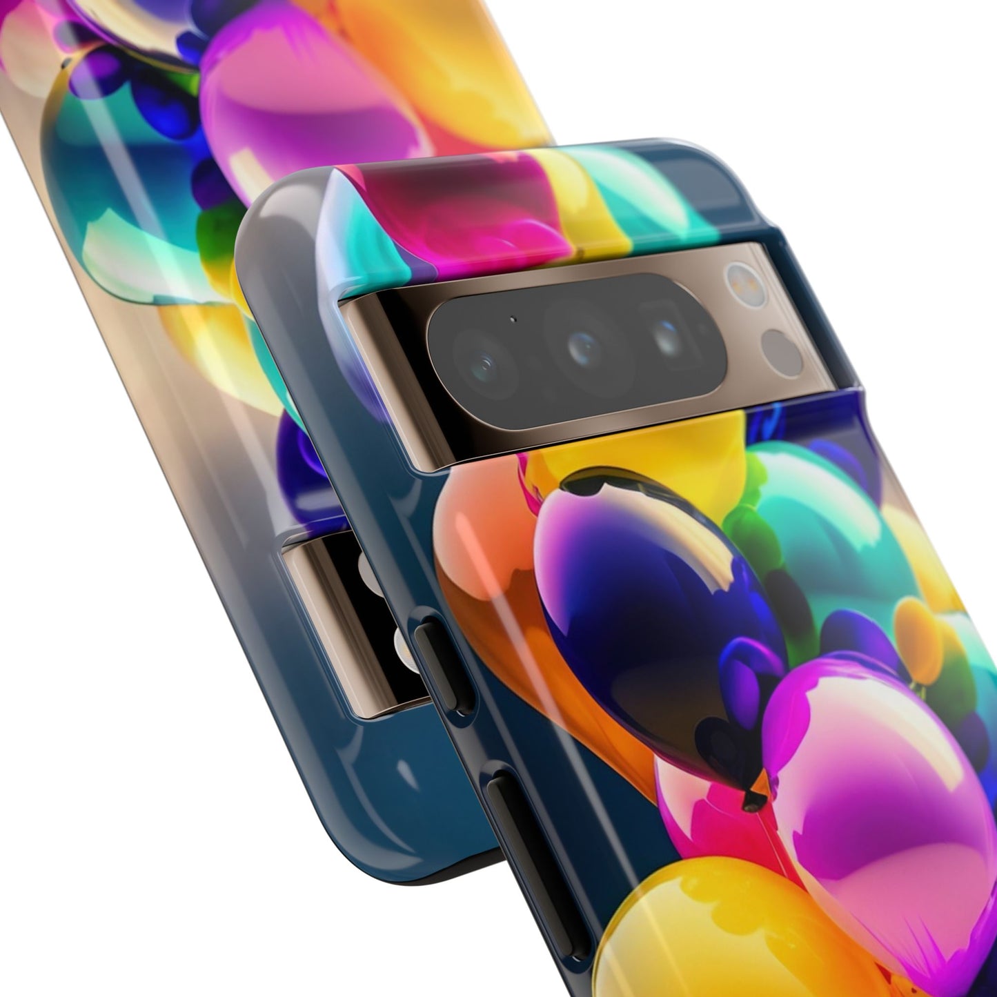 Colorful Balloon Tough Phone Case — Vibrant Party Balloons Protective Cover