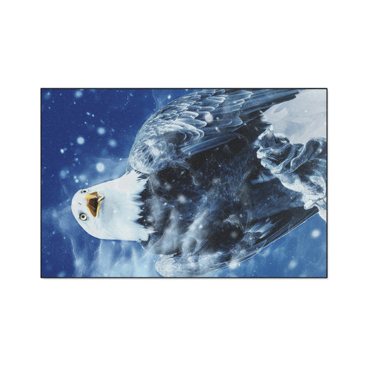Eagle in Snow Heavy Duty Floor Mat – Durable Outdoor/Entryway Welcome Rug