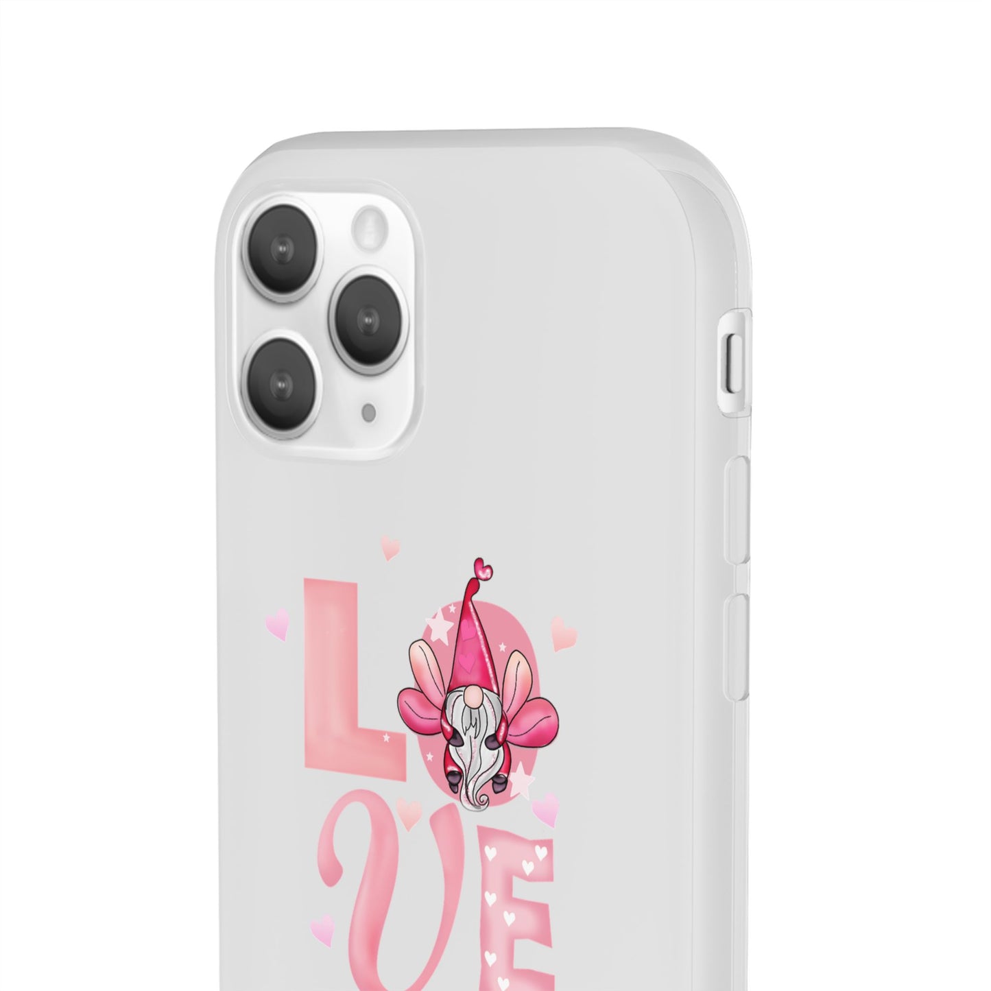 Love Gnome Phone Case — Cute Pink Valentine Flexi Case