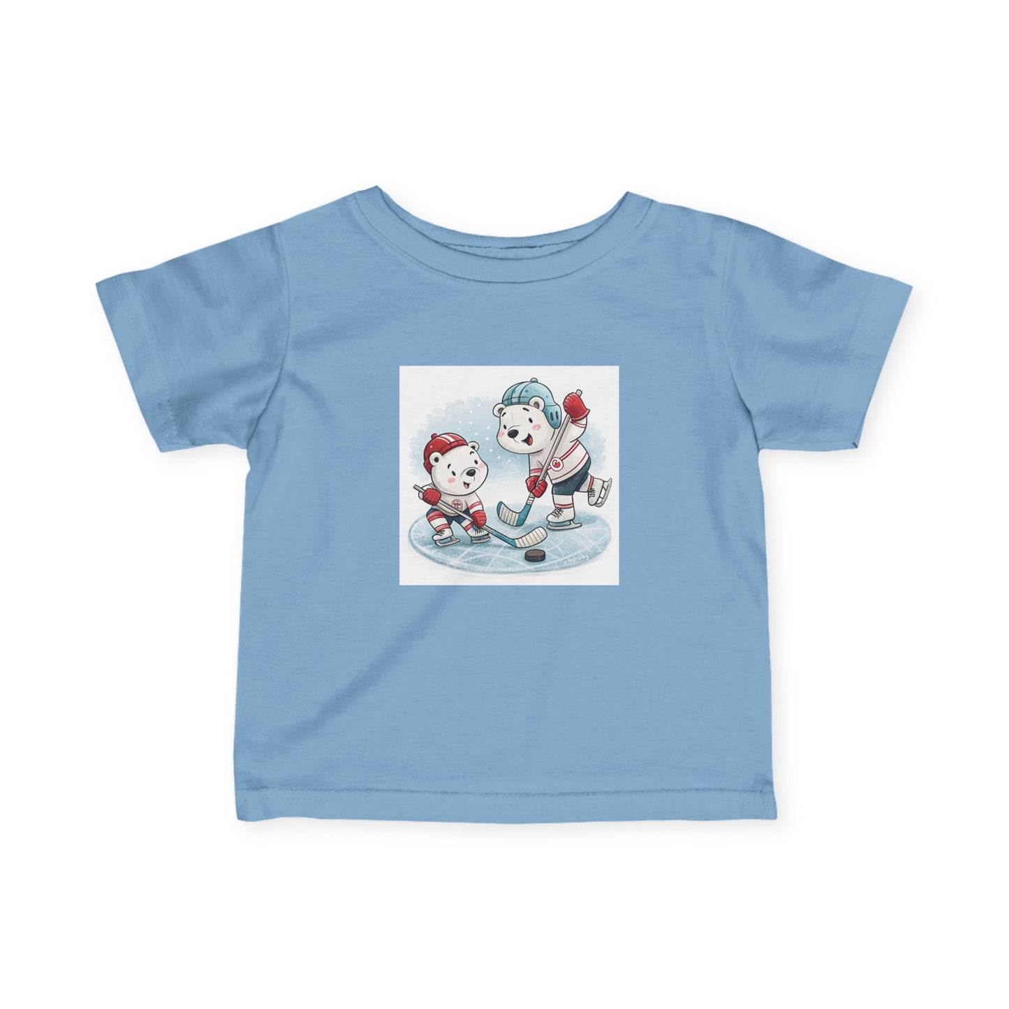 Infant Tee — Cute Ice Hockey Polar Bears Baby Shirt